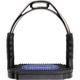 SPRENGER HS BOW BALANCE STIRRUPS,ST.ST. ANTHRAC.W.BLK/BLUE PAD 4.3/4"